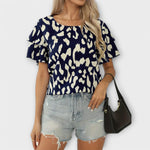 Kira | Blusa casual con scollo rotondo — 1