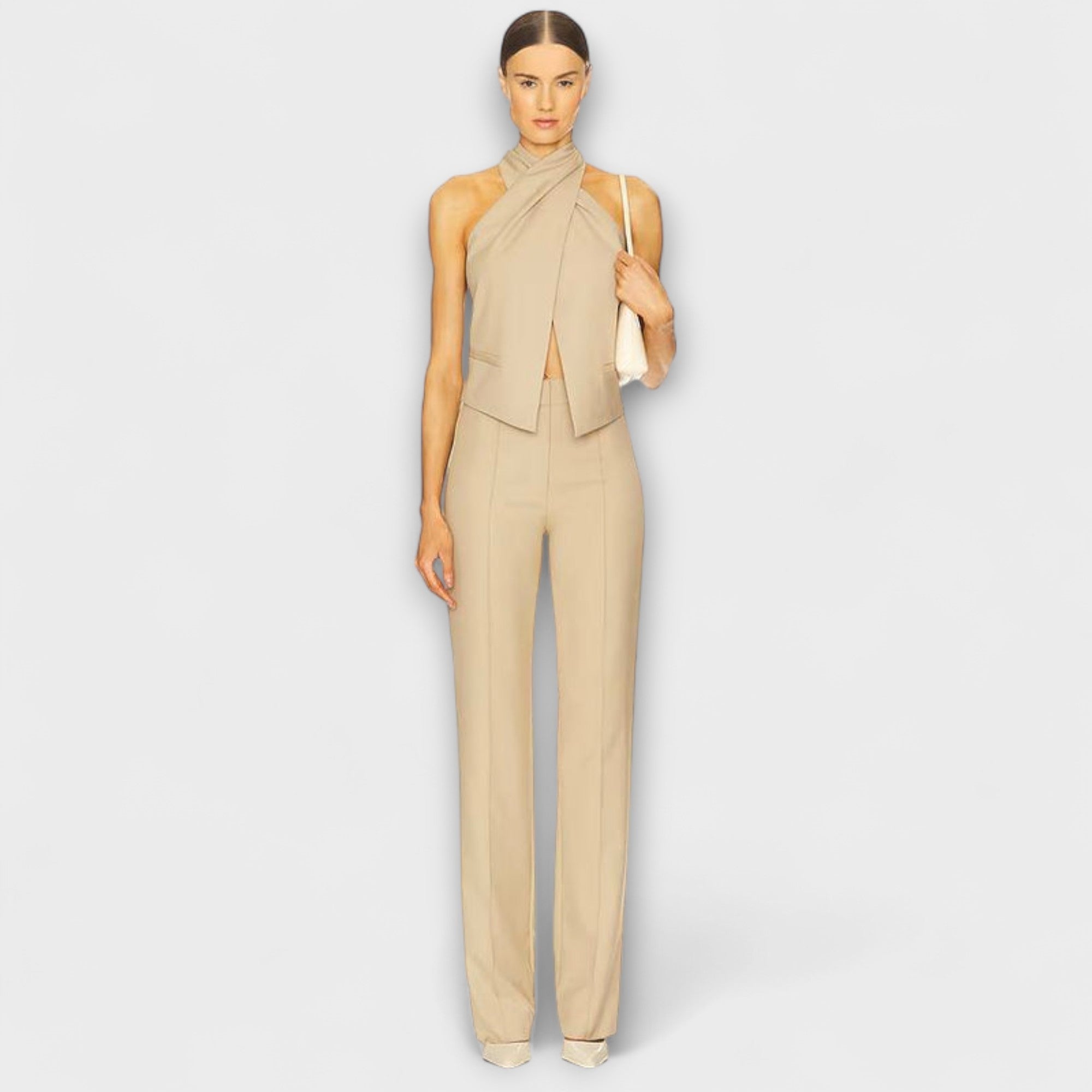 Vivien | Canotta con design incrociato e scollo all'americana — 4