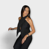 Vivien | Canotta con design incrociato e scollo all'americana — 7