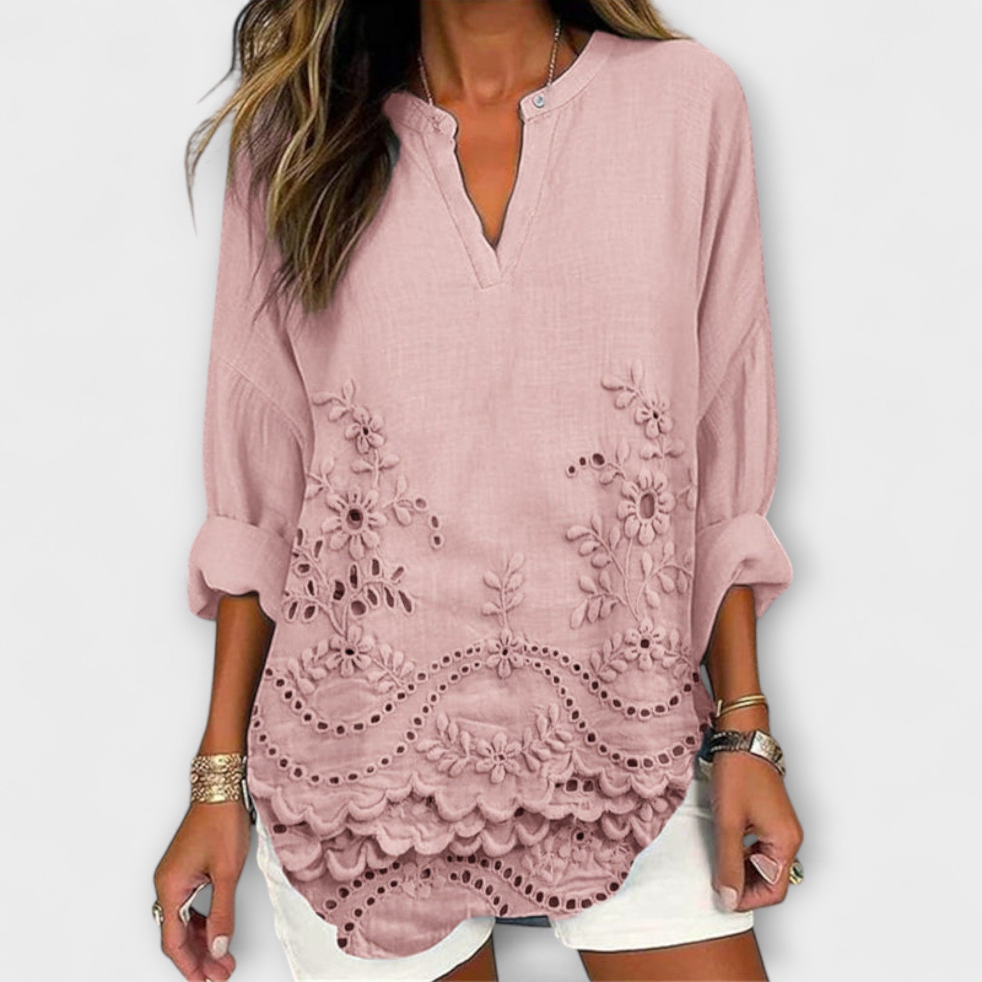 Merve | Top leggero con stampa — 2