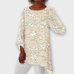 Anne-Sophie | Blusa con stampa floreale di cristalli — 1