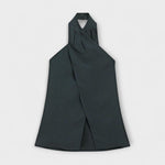 Marion | Top blu con scollo all'americana e apertura sulla schiena — 4