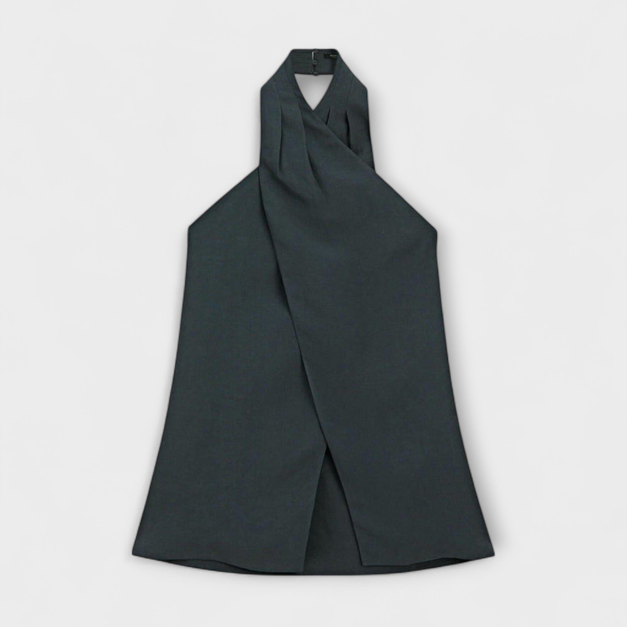 Marion | Top blu con scollo all'americana e apertura sulla schiena — 4
