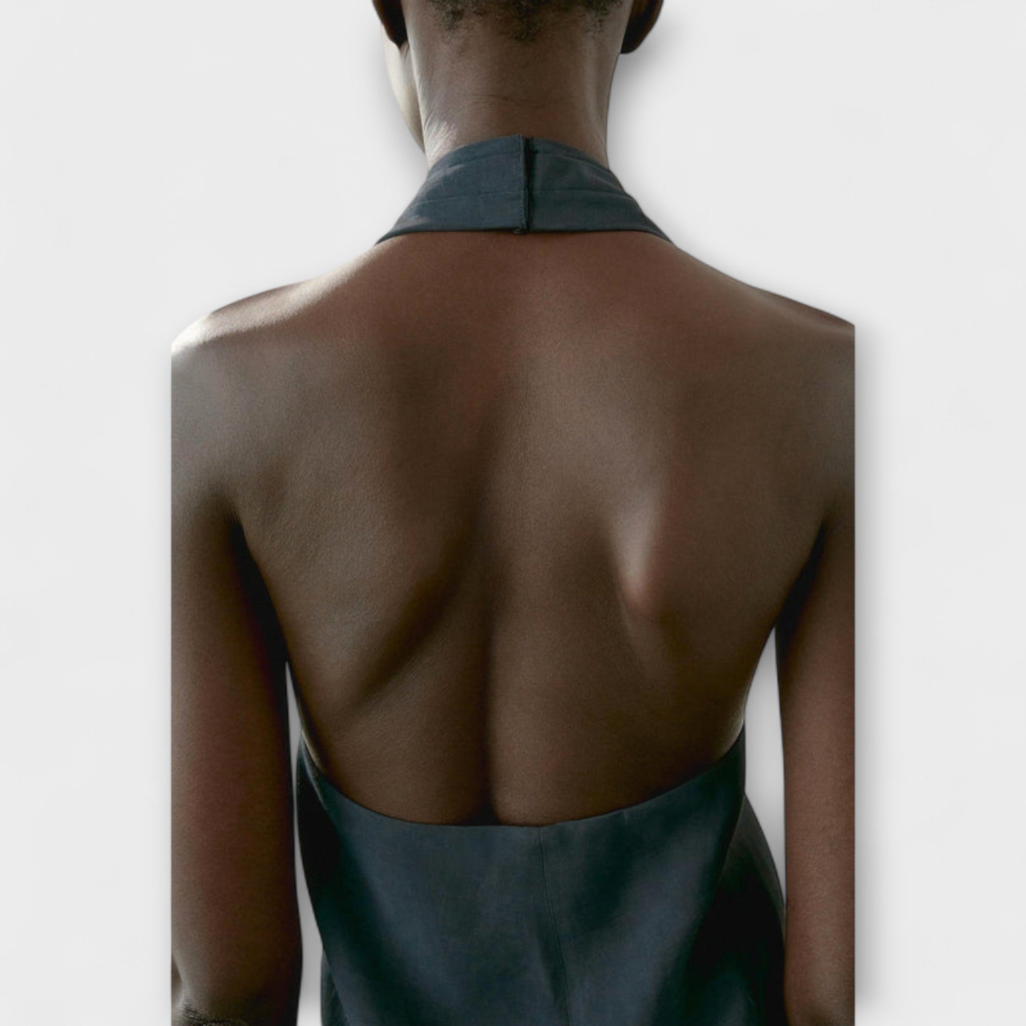 Marion | Top blu con scollo all'americana e apertura sulla schiena — 7