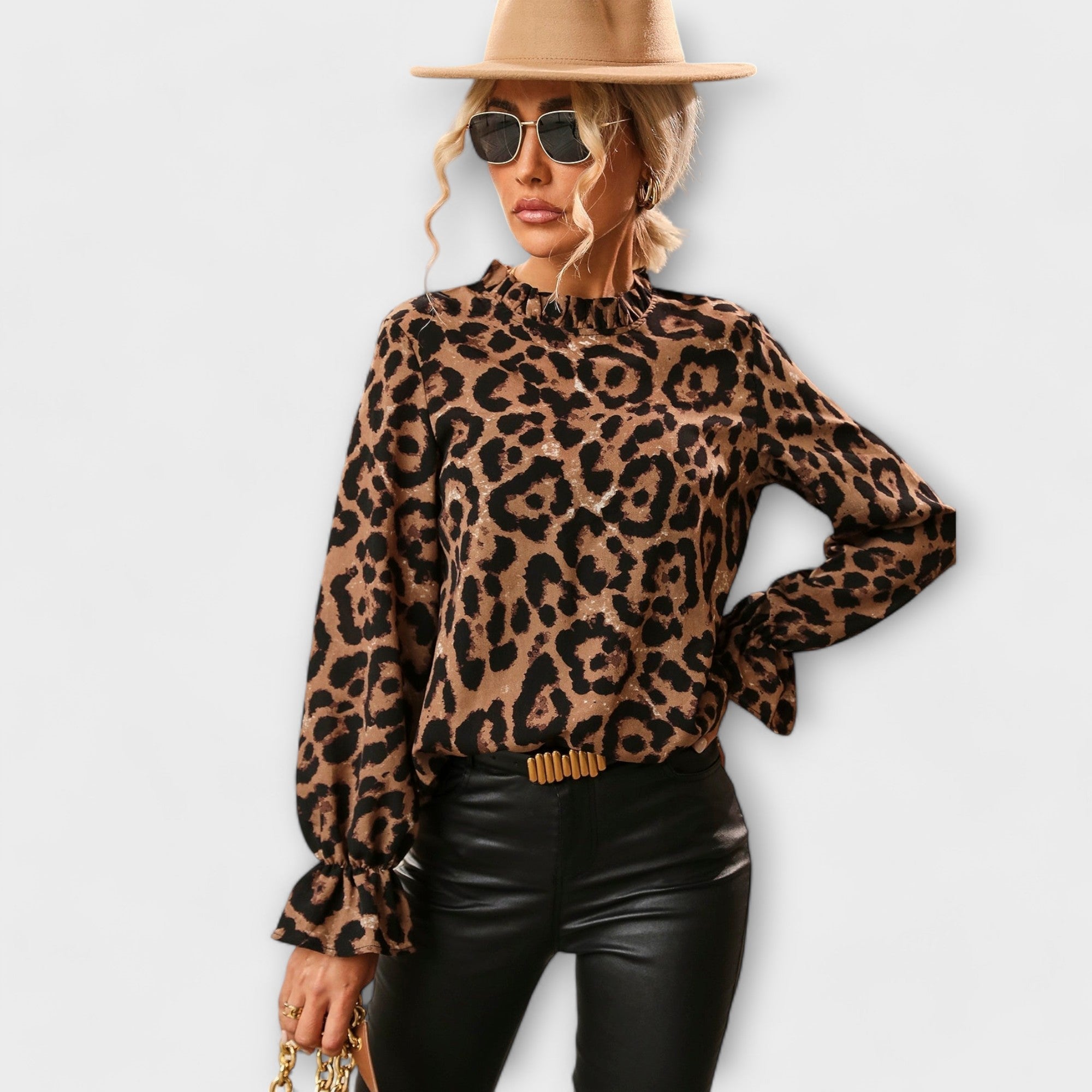 Vanessa | Blusa Leo con colletto plissettato — 1