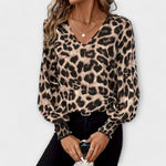 Tina | Elegante camicetta con stampa leopardata — 3