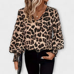 Tina | Elegante camicetta con stampa leopardata — 4