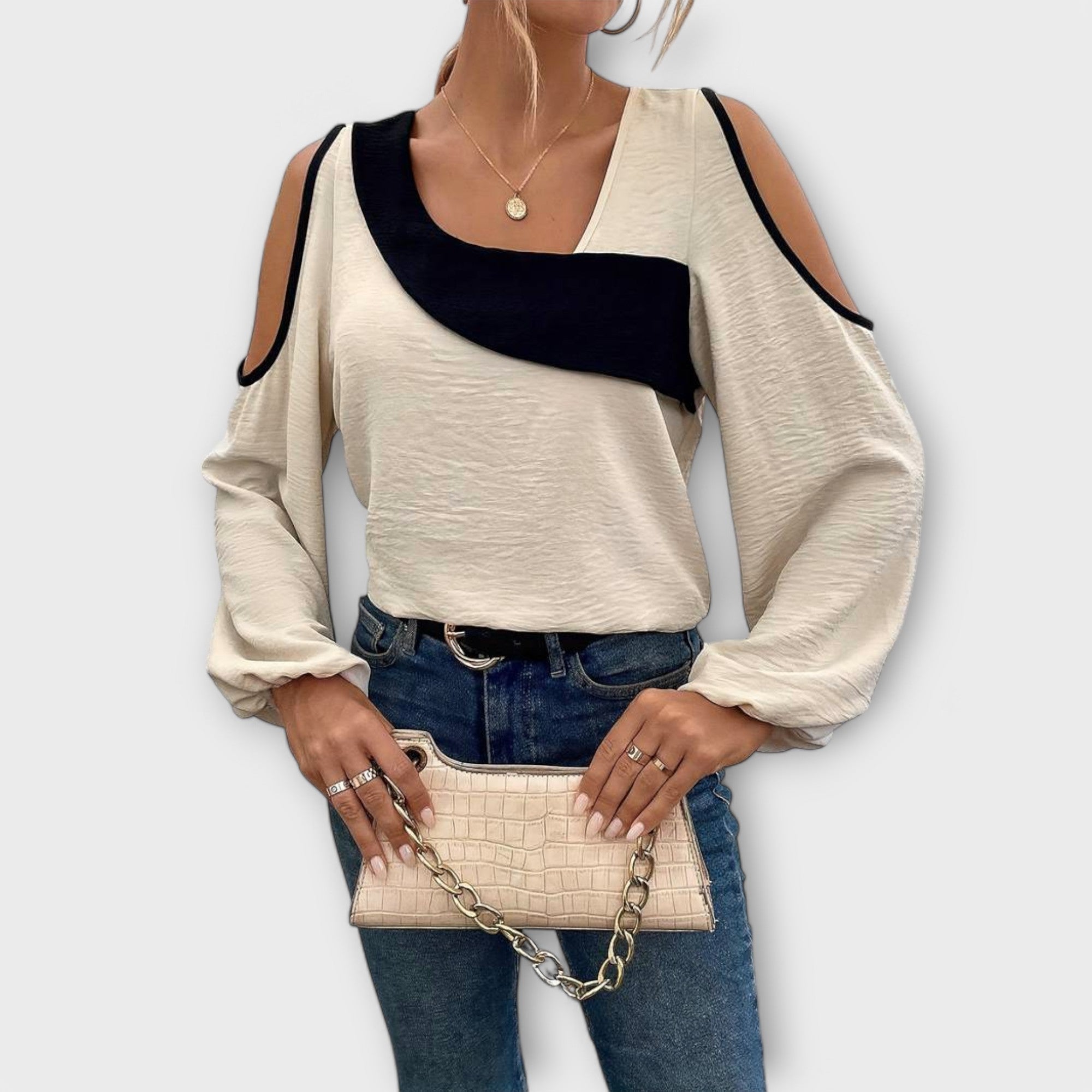 Ottilie | Blusa con scollo quadrato — 1