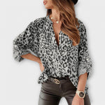 Astrid | Blusa alla moda con stampa leopardata — 2