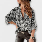 Astrid | Blusa alla moda con stampa leopardata — 2