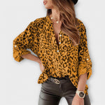 Astrid | Blusa alla moda con stampa leopardata — 3
