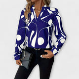 Lieselotte | Elegante camicetta a maniche lunghe con scollo a punta — 3