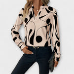 Lieselotte | Elegante camicetta a maniche lunghe con scollo a punta — 4