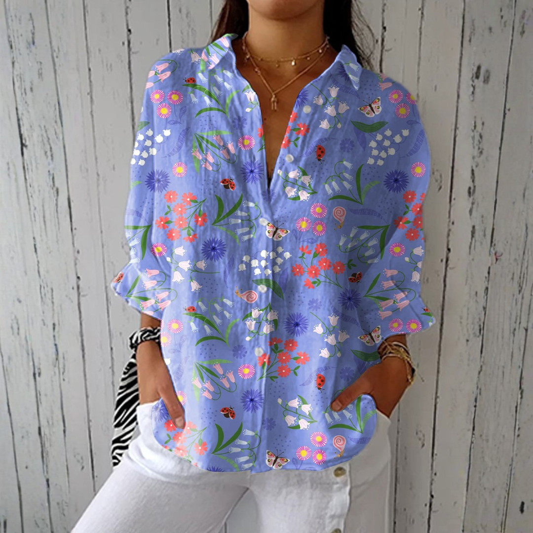 Cordula | Blusa floreale leggera da giardino — 1