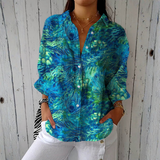 Tamara | Blusa con motivo piume — 1