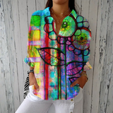 Michaela | Blusa floreale artistica — 1