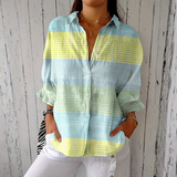 Hannah | Blusa color pastello chiaro da donna — 1