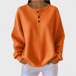 Kristin | Pullover realizzato in morbida maglia waffle — 1