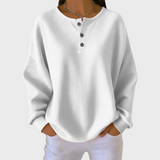 Kristin | Pullover realizzato in morbida maglia waffle — 2