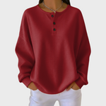 Kristin | Pullover realizzato in morbida maglia waffle — 3