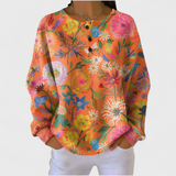 Mathilda | Maglione con fantasia floreale colorata — 1