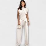 Charlotte | Completo asimmetrico con spalle drappeggiate — 3