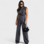 Charlotte | Completo asimmetrico con spalle drappeggiate — 7