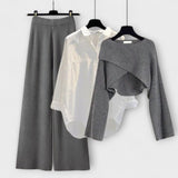 Trude | Comodo set a maniche lunghe in 3 pezzi — 1