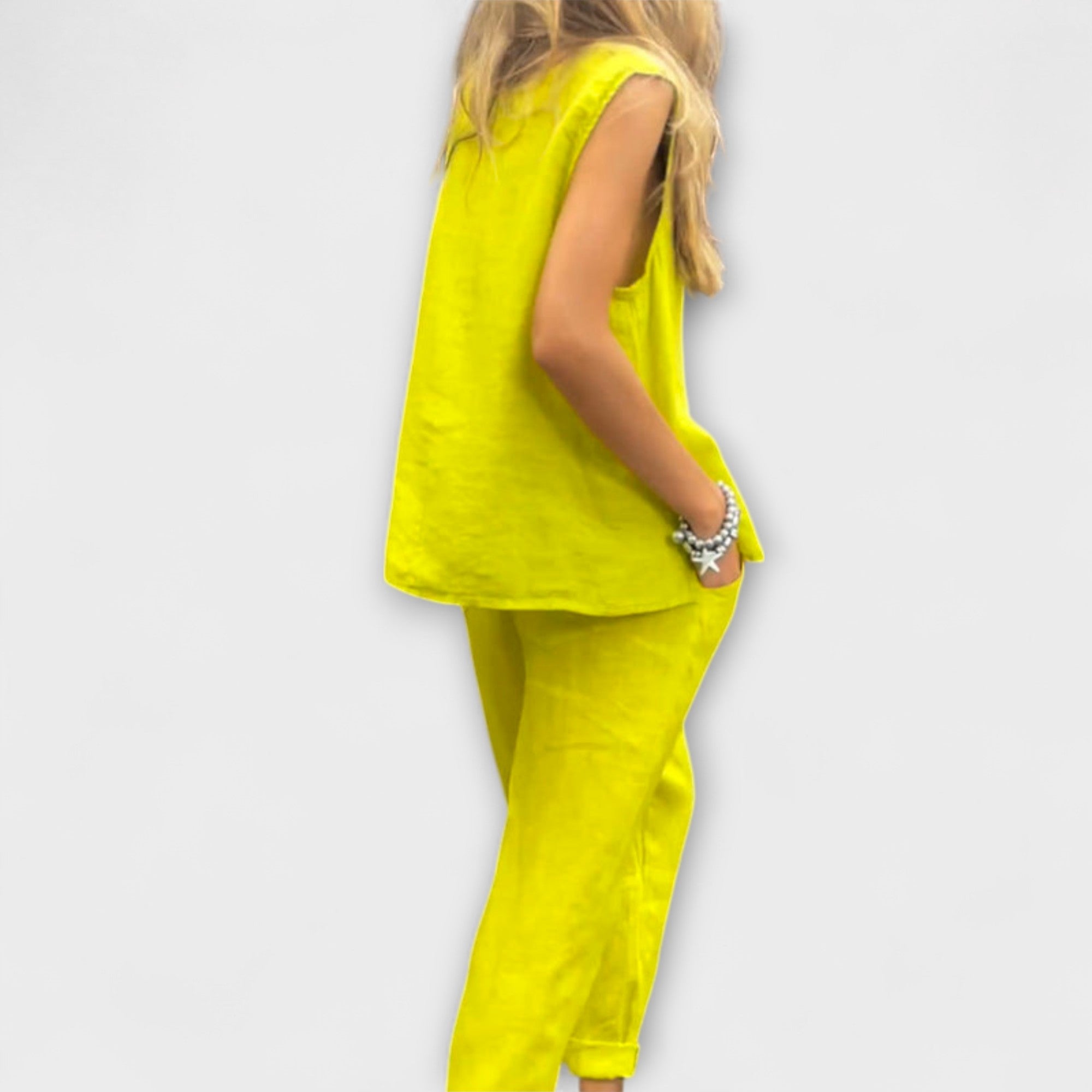 Kristina | Completo rilassato in cotone-lino — 2