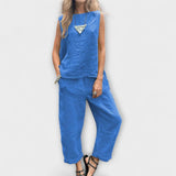 Kristina | Completo rilassato in cotone-lino — 5