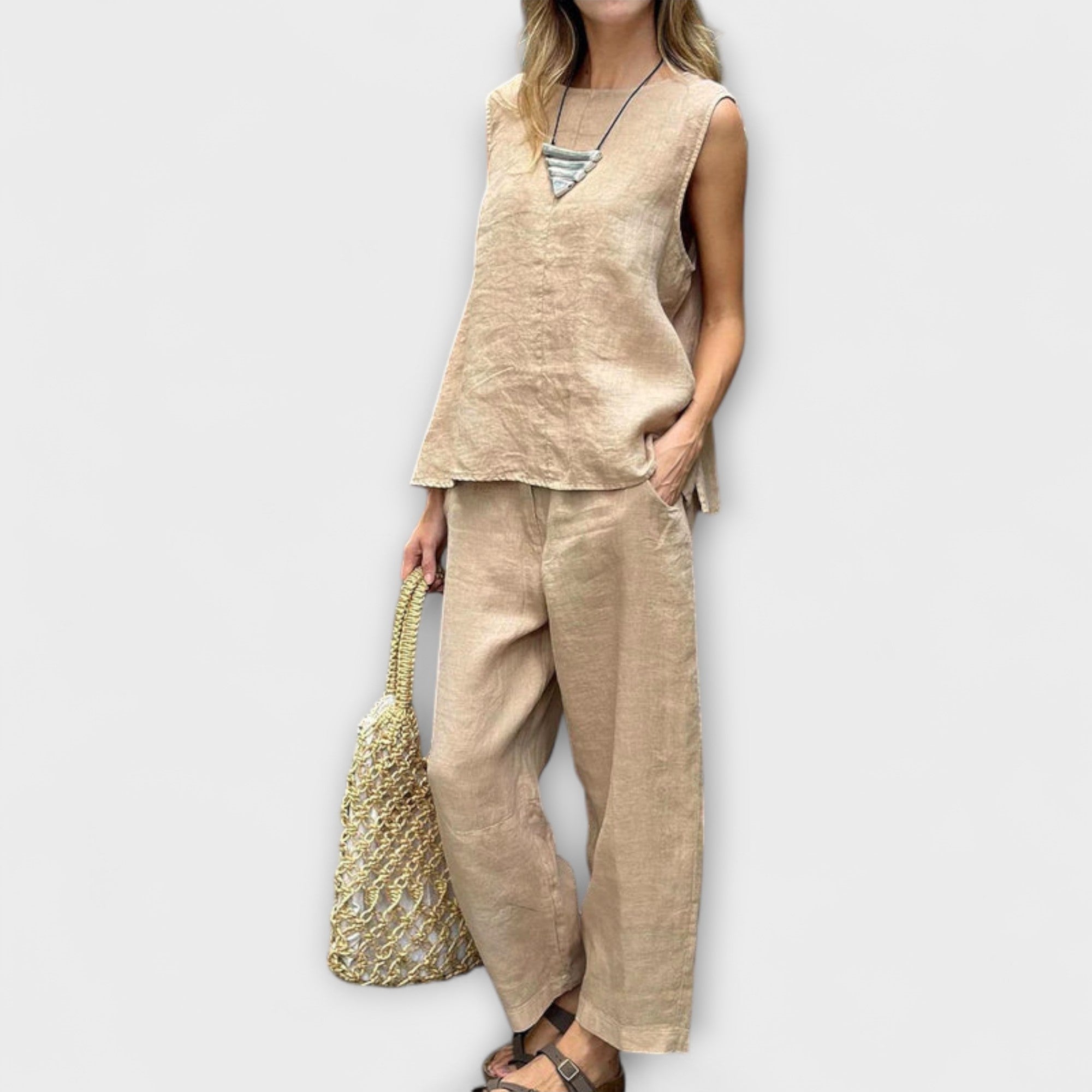 Kristina | Completo rilassato in cotone-lino — 6