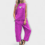Kristina | Completo rilassato in cotone-lino — 8