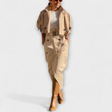 Philippa | Giacca elegante gonna midi con tasche — 3