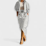 Philippa | Giacca elegante gonna midi con tasche — 5