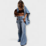 Gabriele | Completo in denim senza maniche, vestibilità ampia — 1