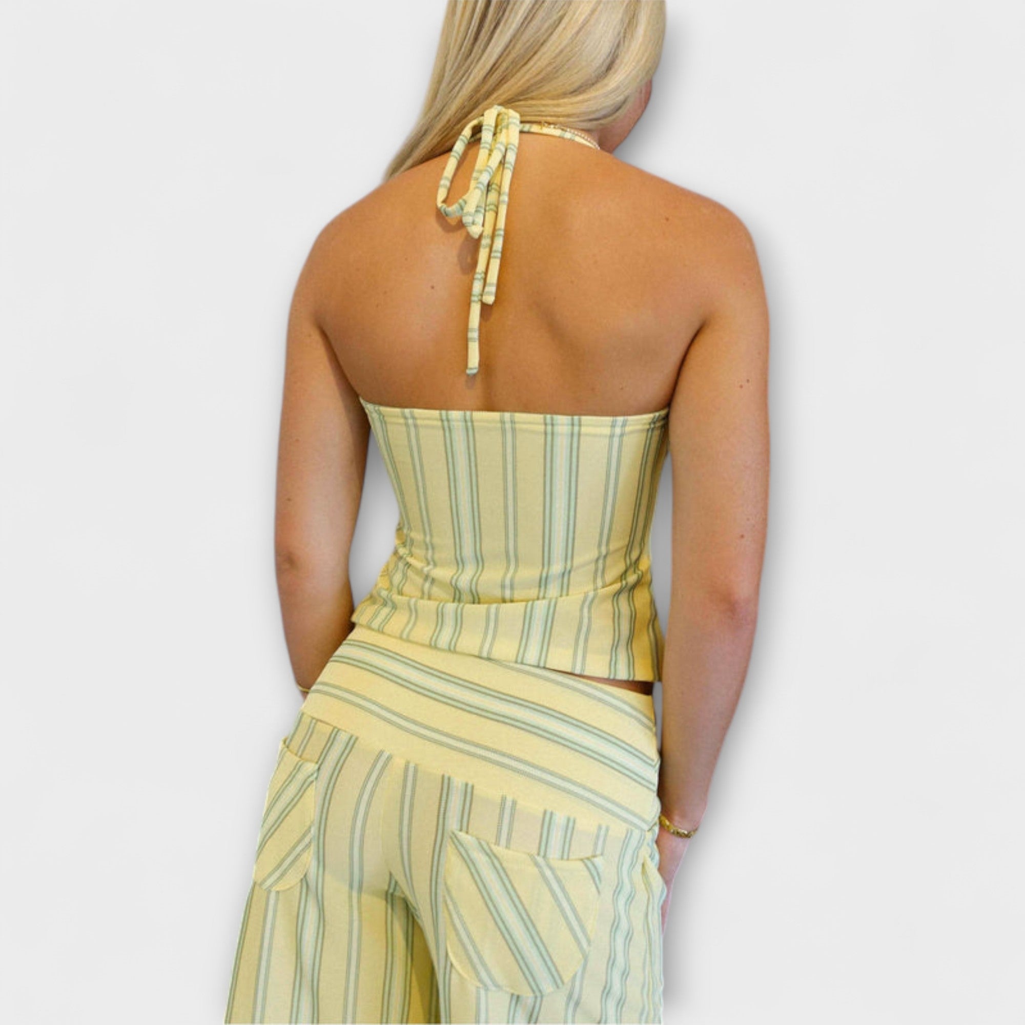 Alexandra | Completo di pantaloni classici a righe — 4