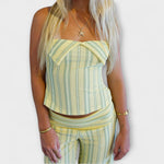 Alexandra | Completo di pantaloni classici a righe — 5