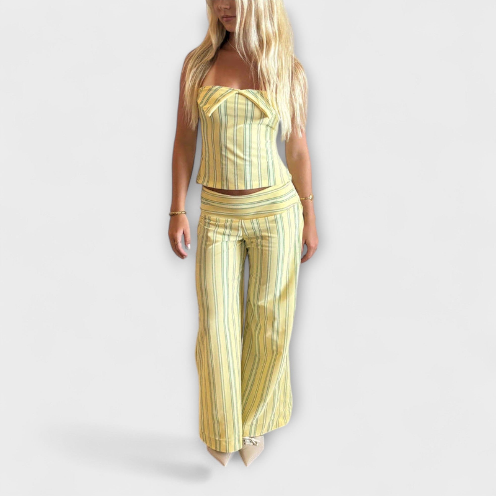 Alexandra | Completo di pantaloni classici a righe — 6