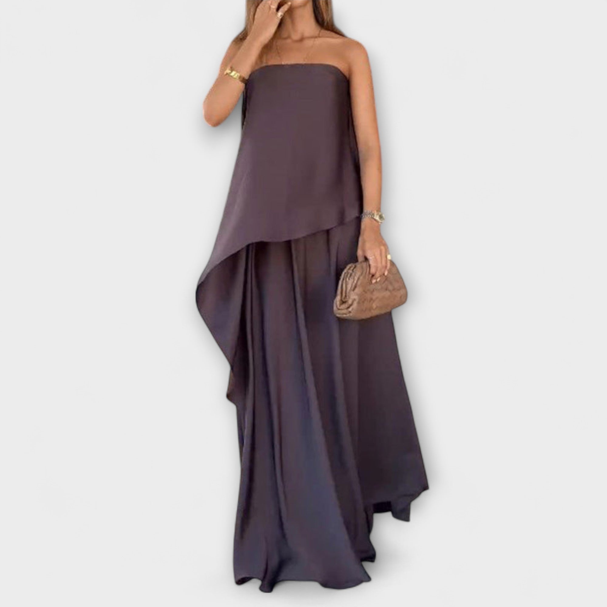 Marlene | Top a fascia e gonna chic senza maniche — 1