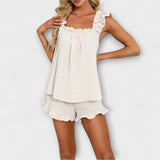 Roswitha | Set casual con orlo arricciato — 2