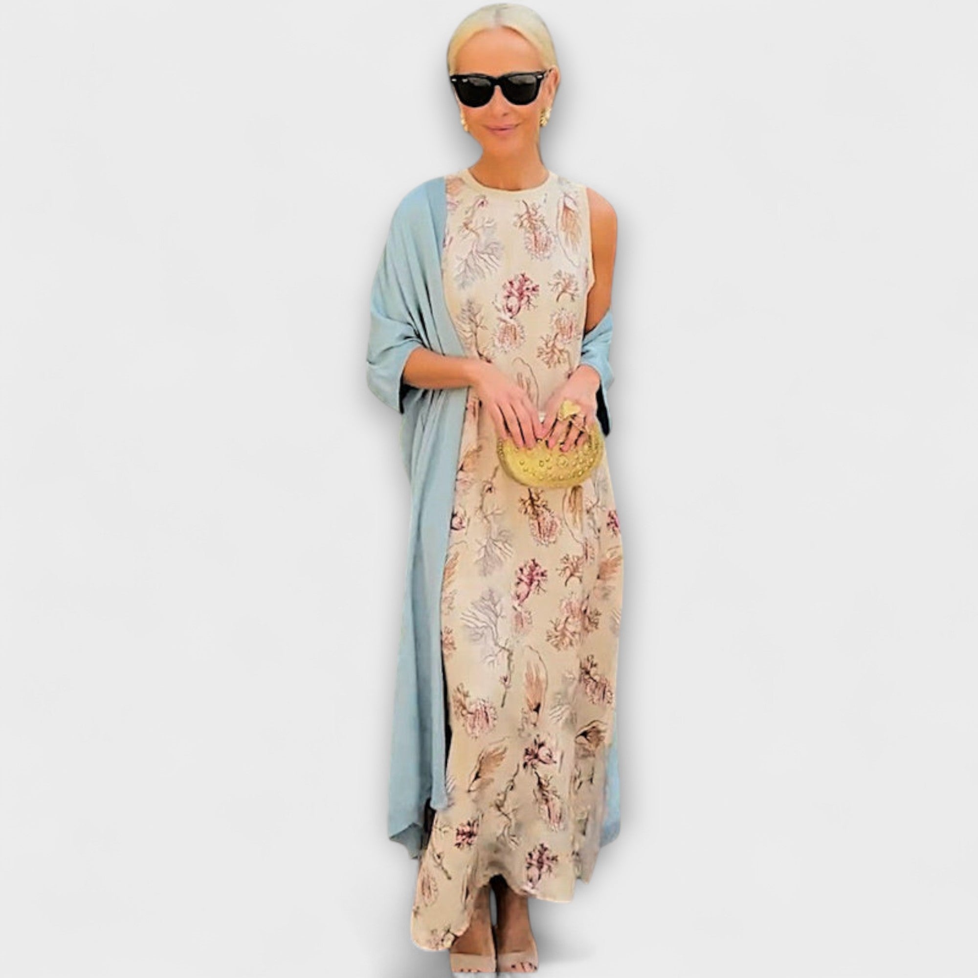 Anneliese | Abito lungo con cardigan coordinato — 1
