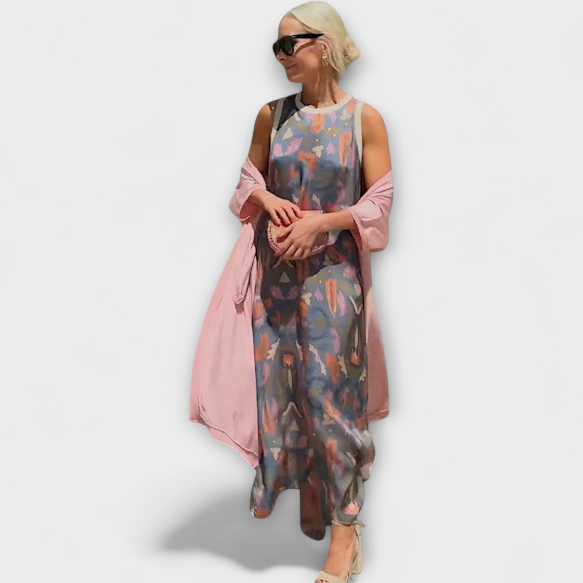Anneliese | Abito lungo con cardigan coordinato — 4