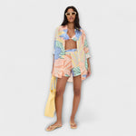 Elfriede | Set corto con stampa di foglie tropicali di Playa Boyfriend — 1