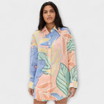 Elfriede | Set corto con stampa di foglie tropicali di Playa Boyfriend — 2