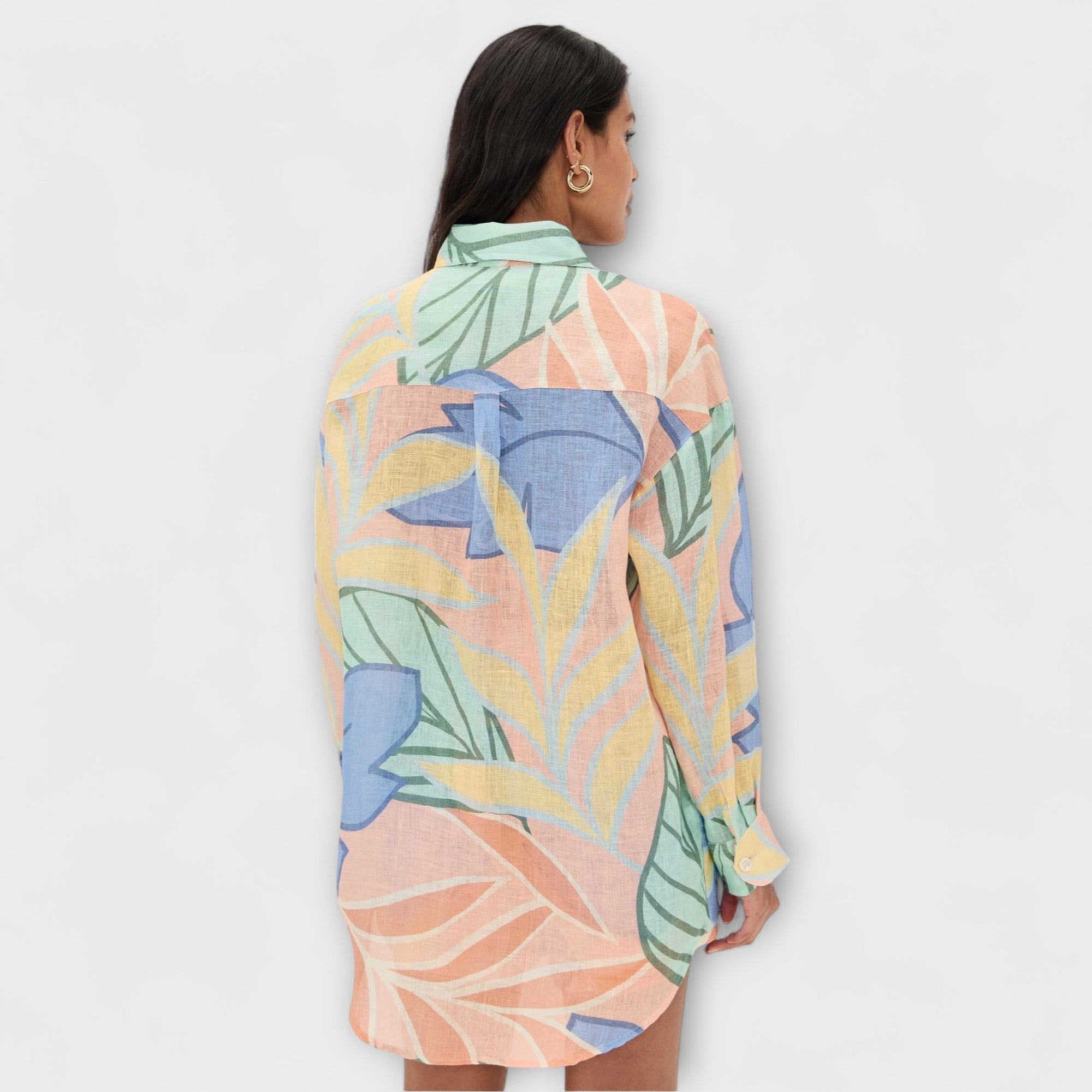 Elfriede | Set corto con stampa di foglie tropicali di Playa Boyfriend — 5