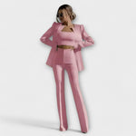 Simone | Elegante set da 3 pezzi (giacca, top, pantaloni) — 4