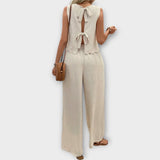 Wiebke | Gilet con finiture a petalo e pantaloni lunghi — 2