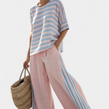 Pia | Set di biancheria in bambù rosa — 5