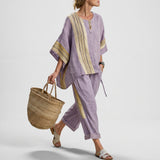 Lisa | Set boho in lino e bambù — 1