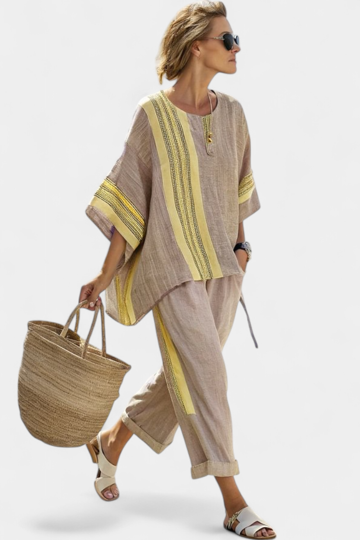 Lisa | Set boho in lino e bambù — 7